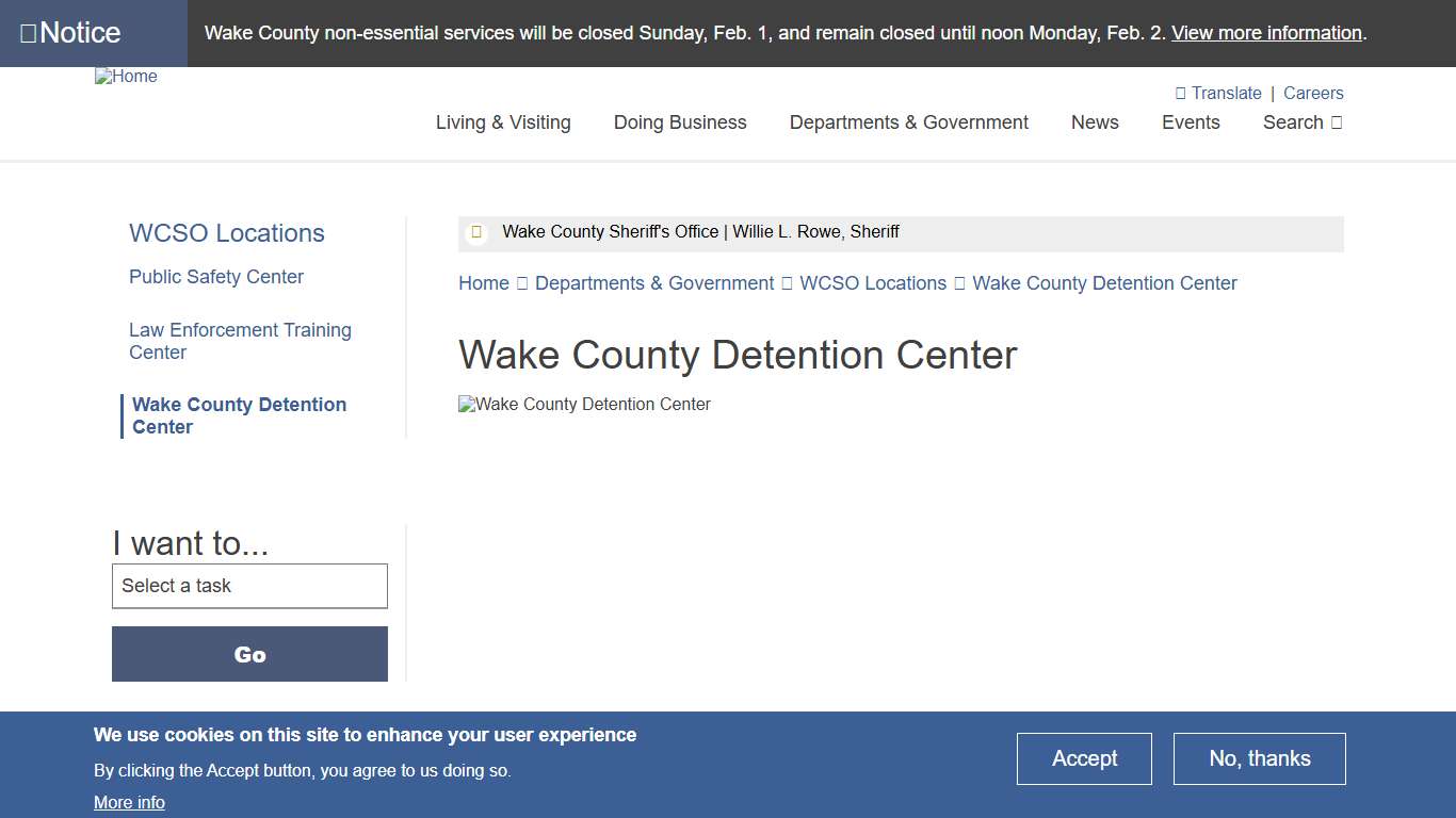 Wake County Detention Center Wake County Government