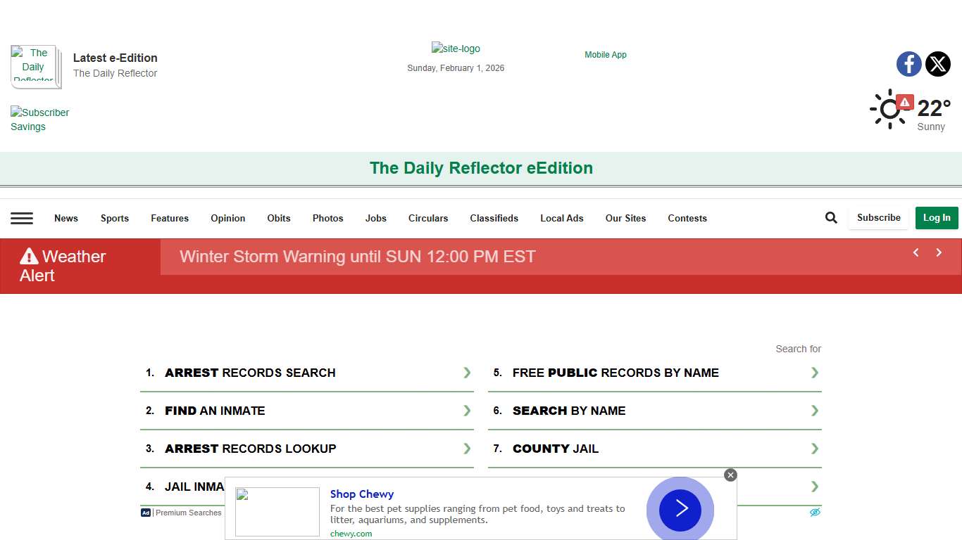 Jail Bookings reflector.com